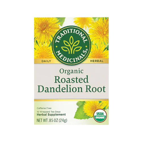 Traditional Medicinals Organic Roasted Dandelion Root 16 Tea Bags