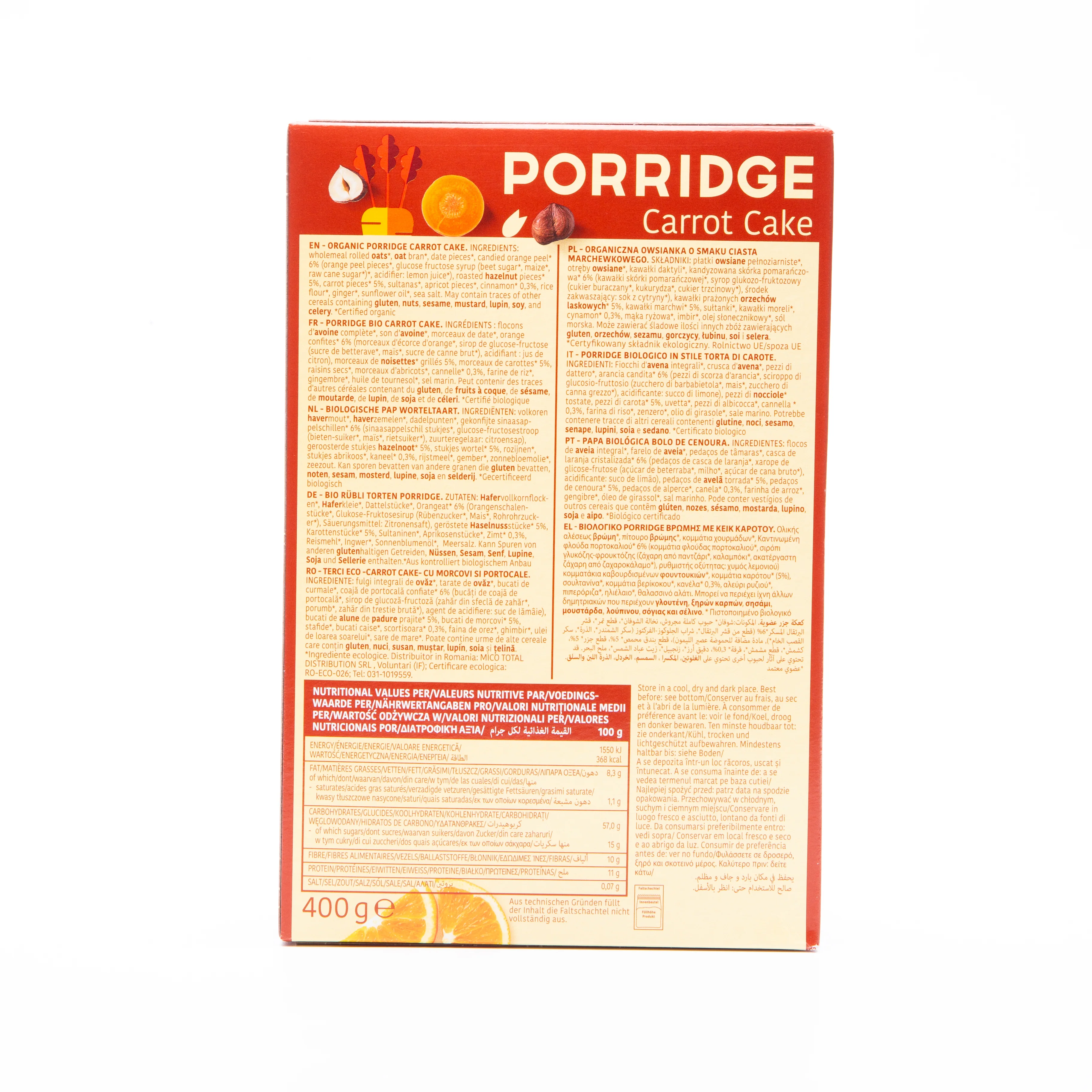 Turtle Carrot Cake Porridge 400g - Image 5