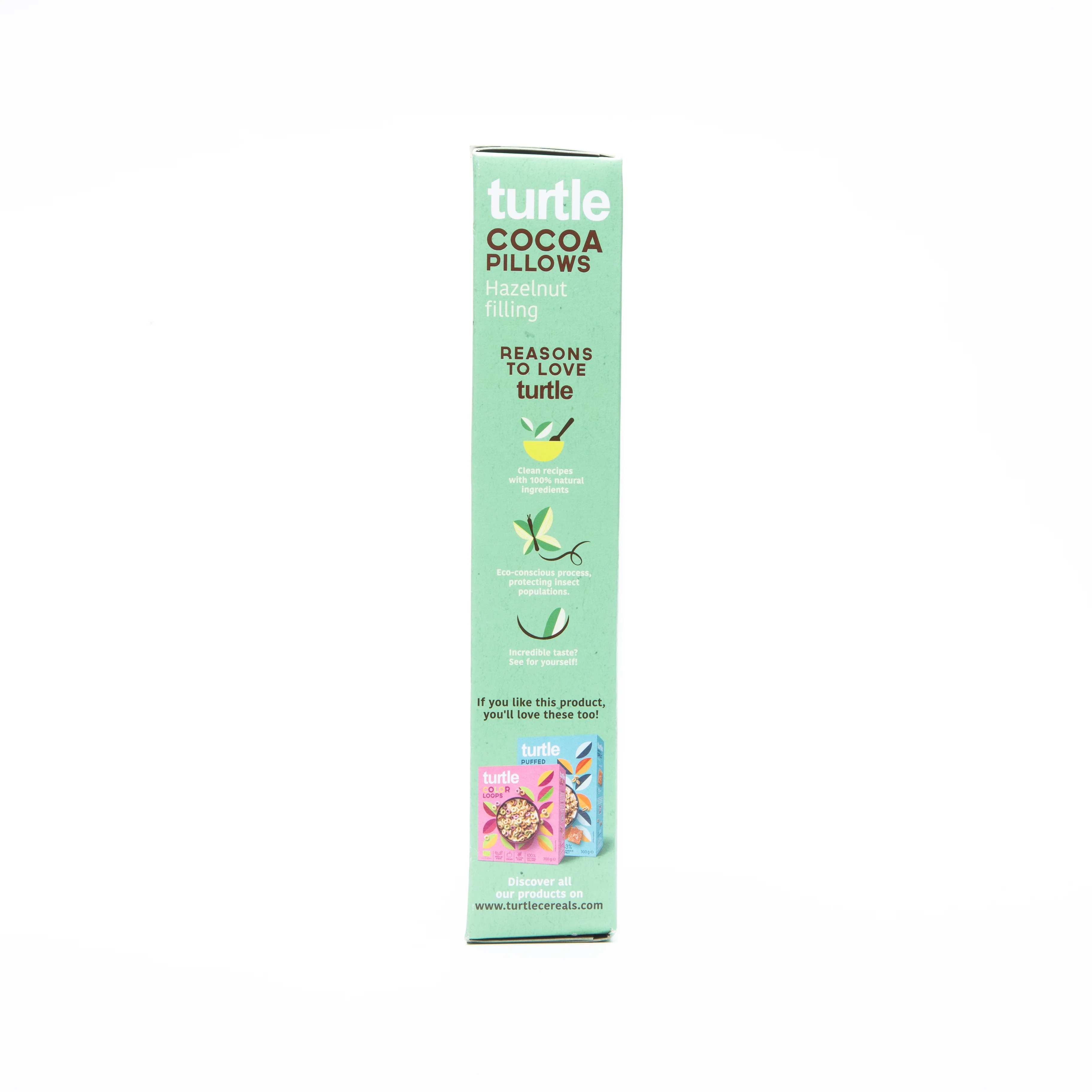 Turtle Cocoa Pillows with Hazelnut Filling Cereals 300g - Image 6