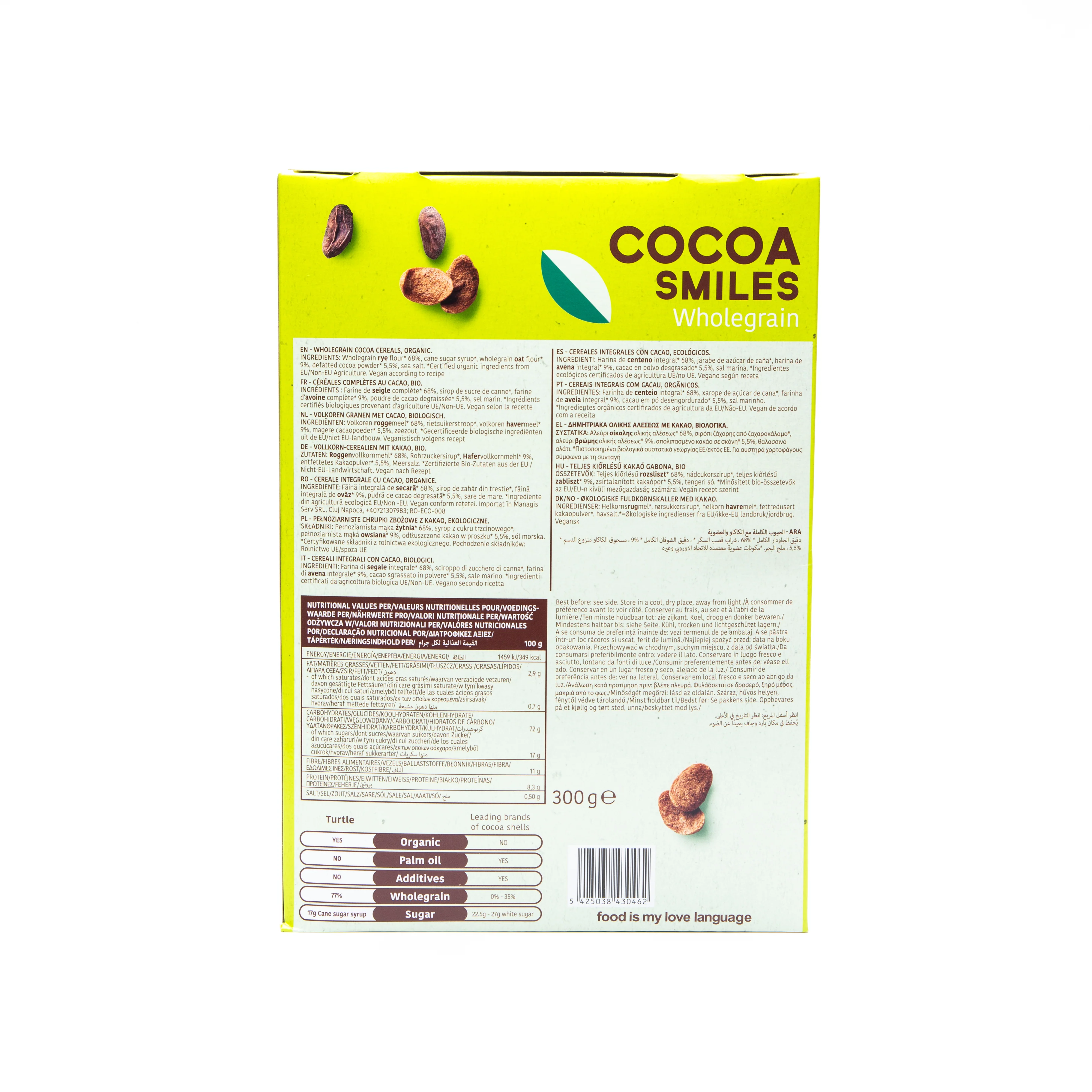 Turtle Cocoa Smiles Wholegrain Cereals 300g - Image 5