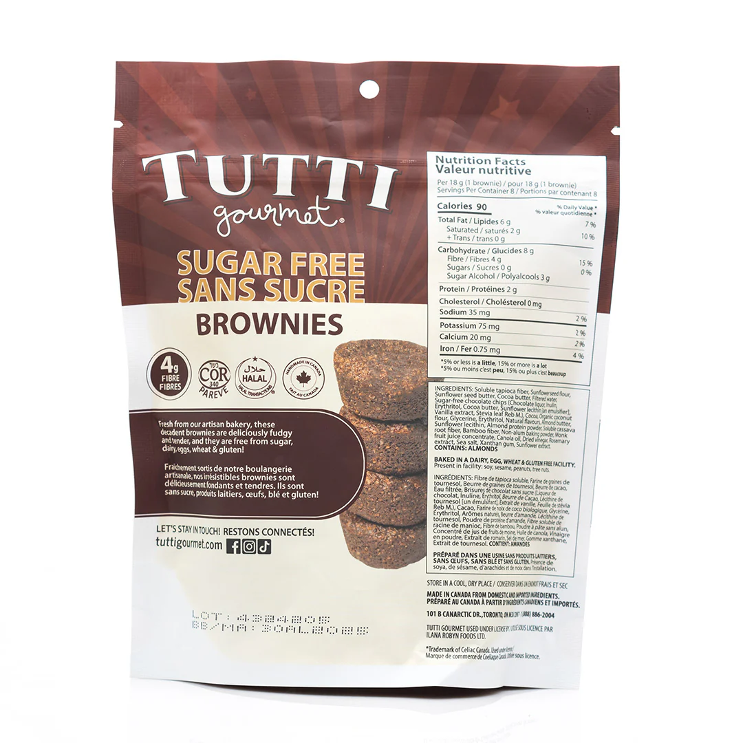 Tutti Gourmet Sugar Free Brownies 142g - Image 2