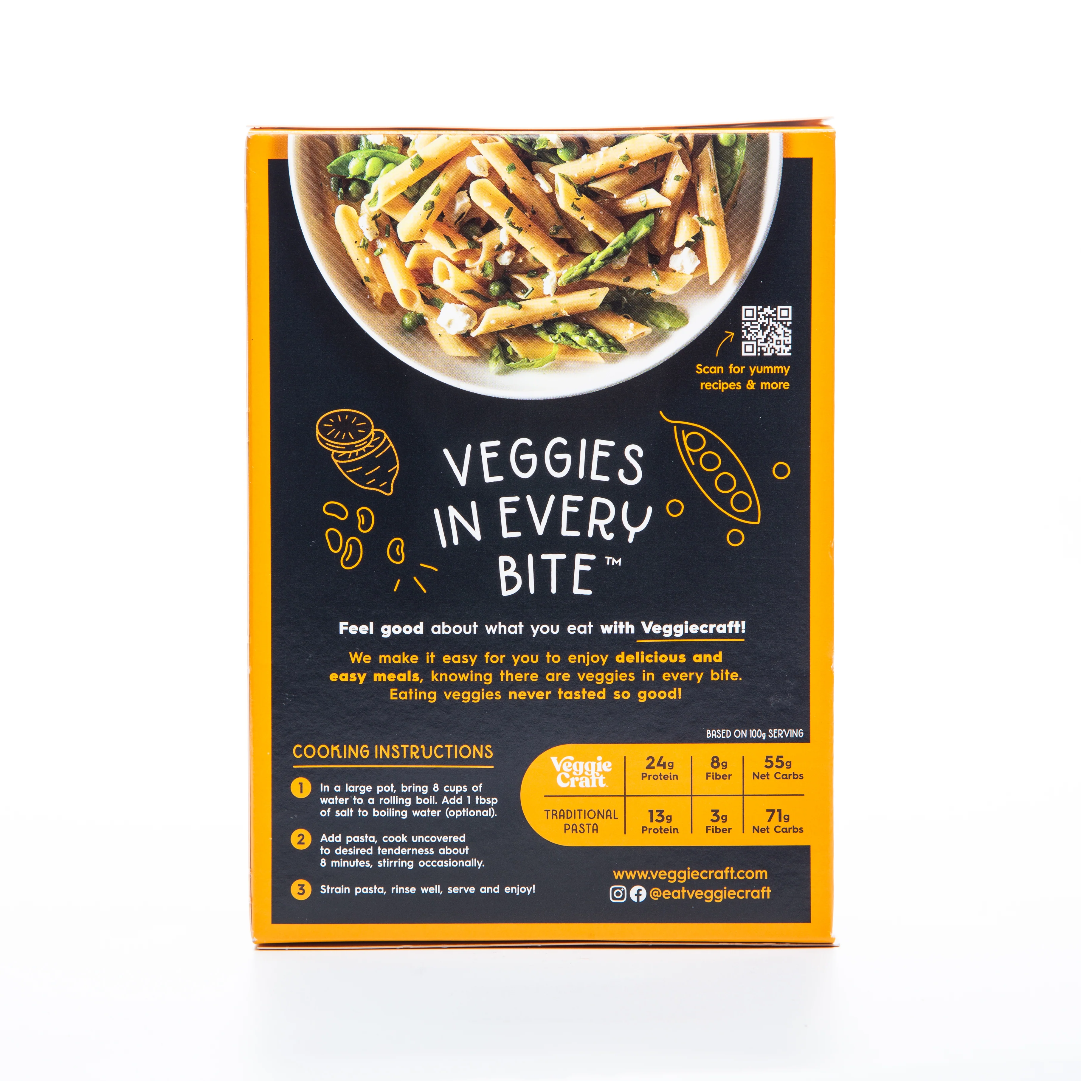 Veggie Craft Sweet Potato Penne Pasta 227g - Image 2