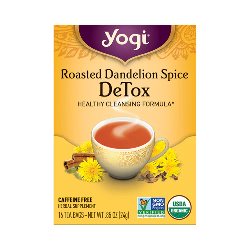 Yogi Organic Roasted Dandelion Spice Detox 16 Tea Bags