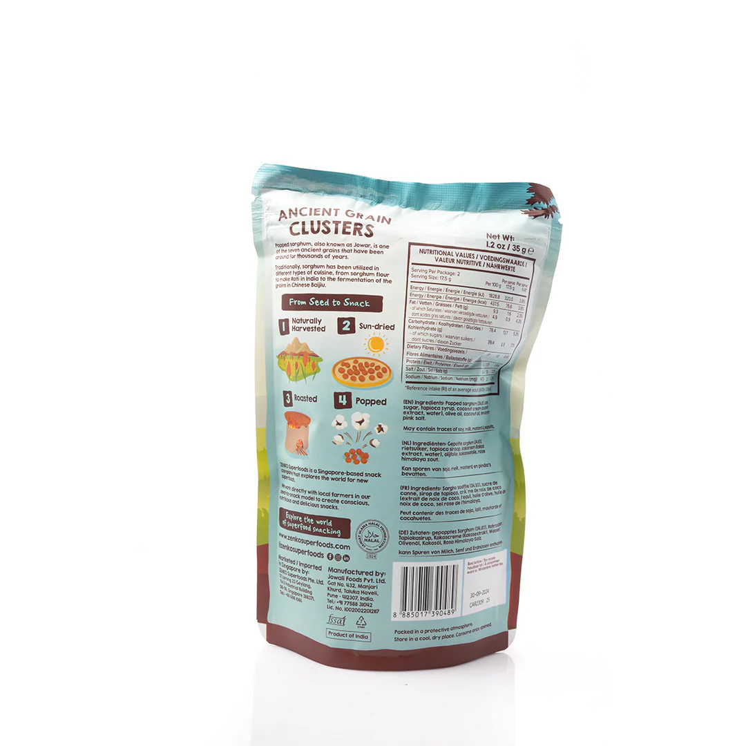 Zenko Superfoods Caramel Ancient Grain Clusters 35g - Image 3