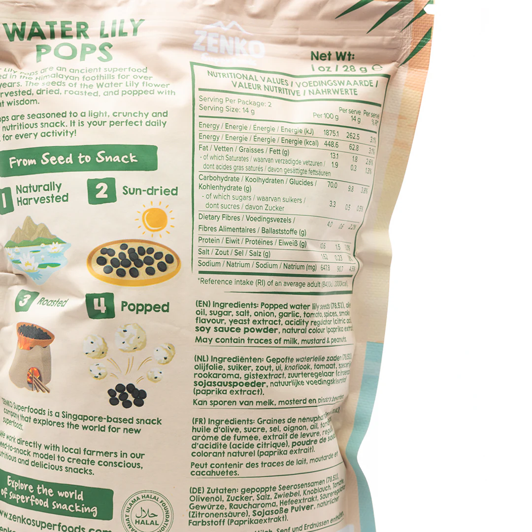 Zenko Superfoods BBQ Water Lily Pops 28g - Image 2