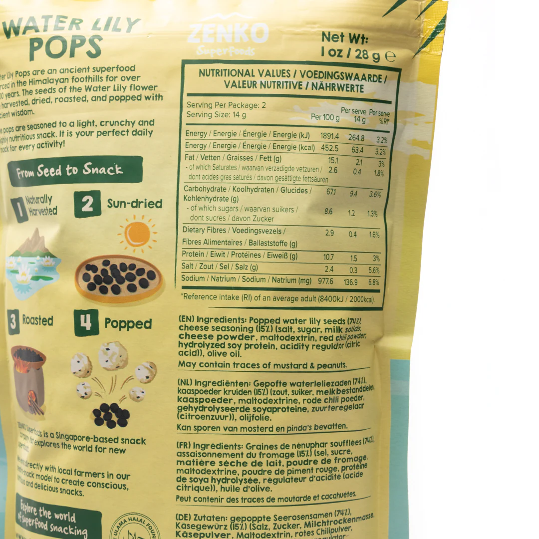 Zenko Superfoods Cheese Water Lily Pops 28g - Image 2