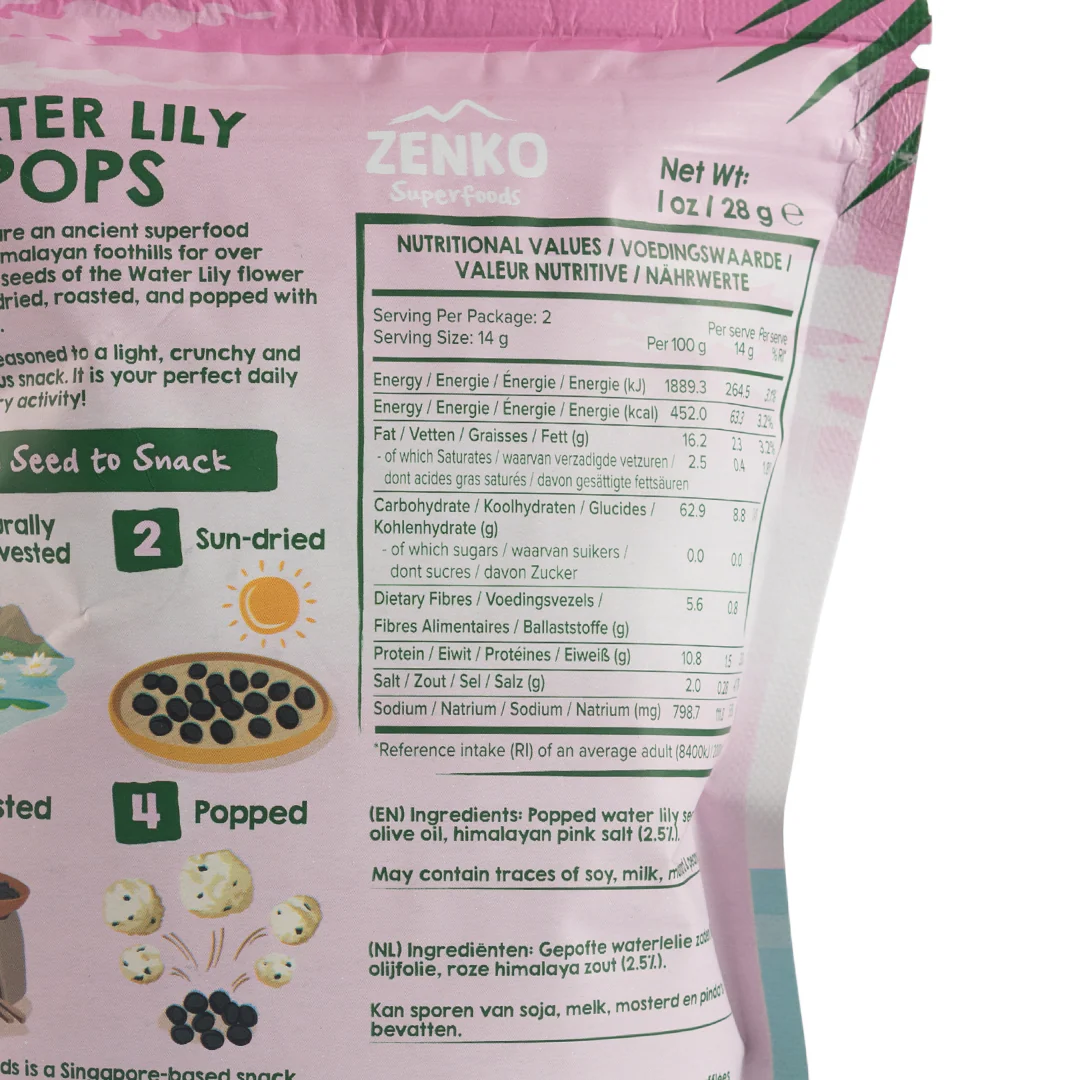 Zenko Superfoods Himalayan Pink Salt Water Lily Pops 28g - Image 2