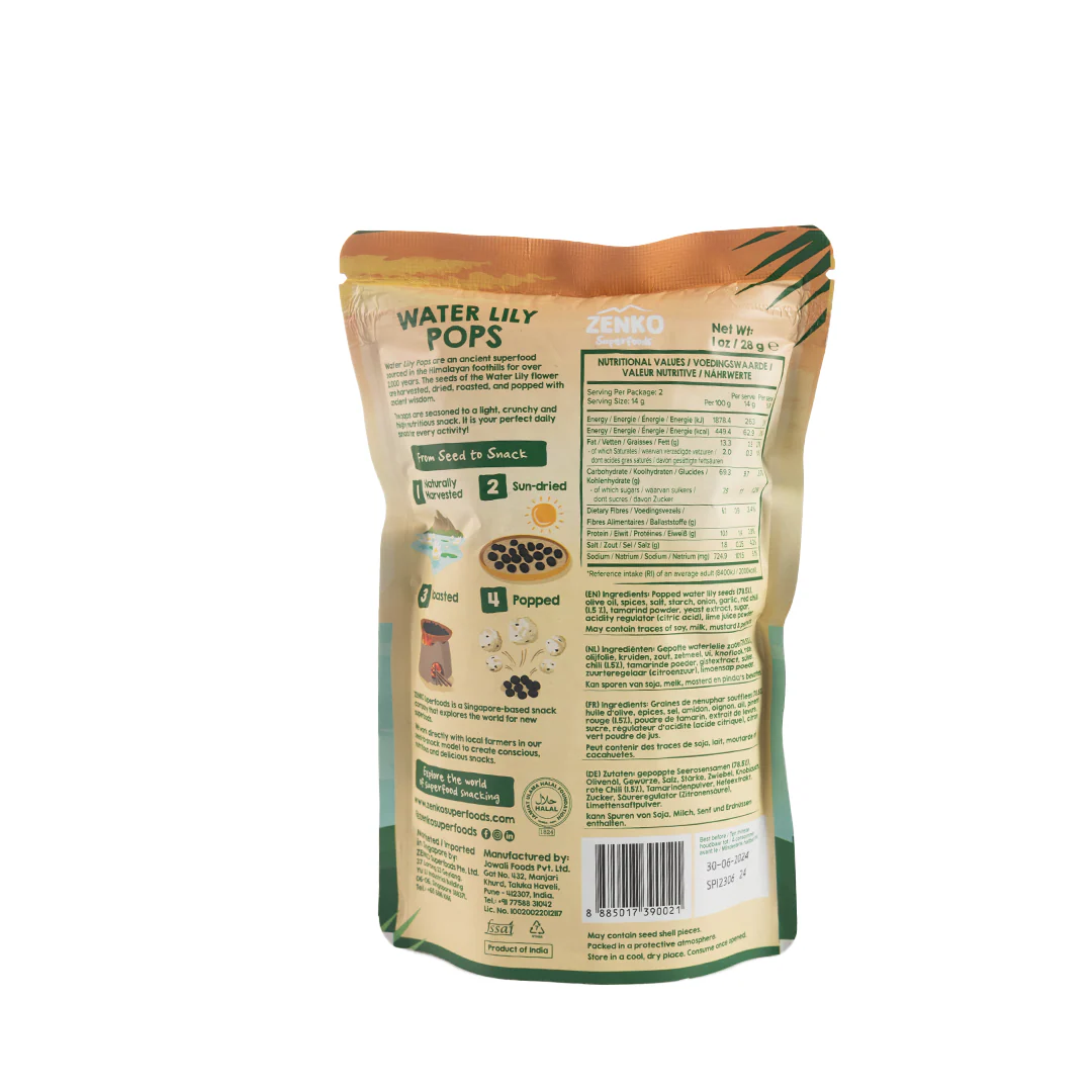 Zenko Superfoods Spicy Water Lily Pops 28g - Image 3