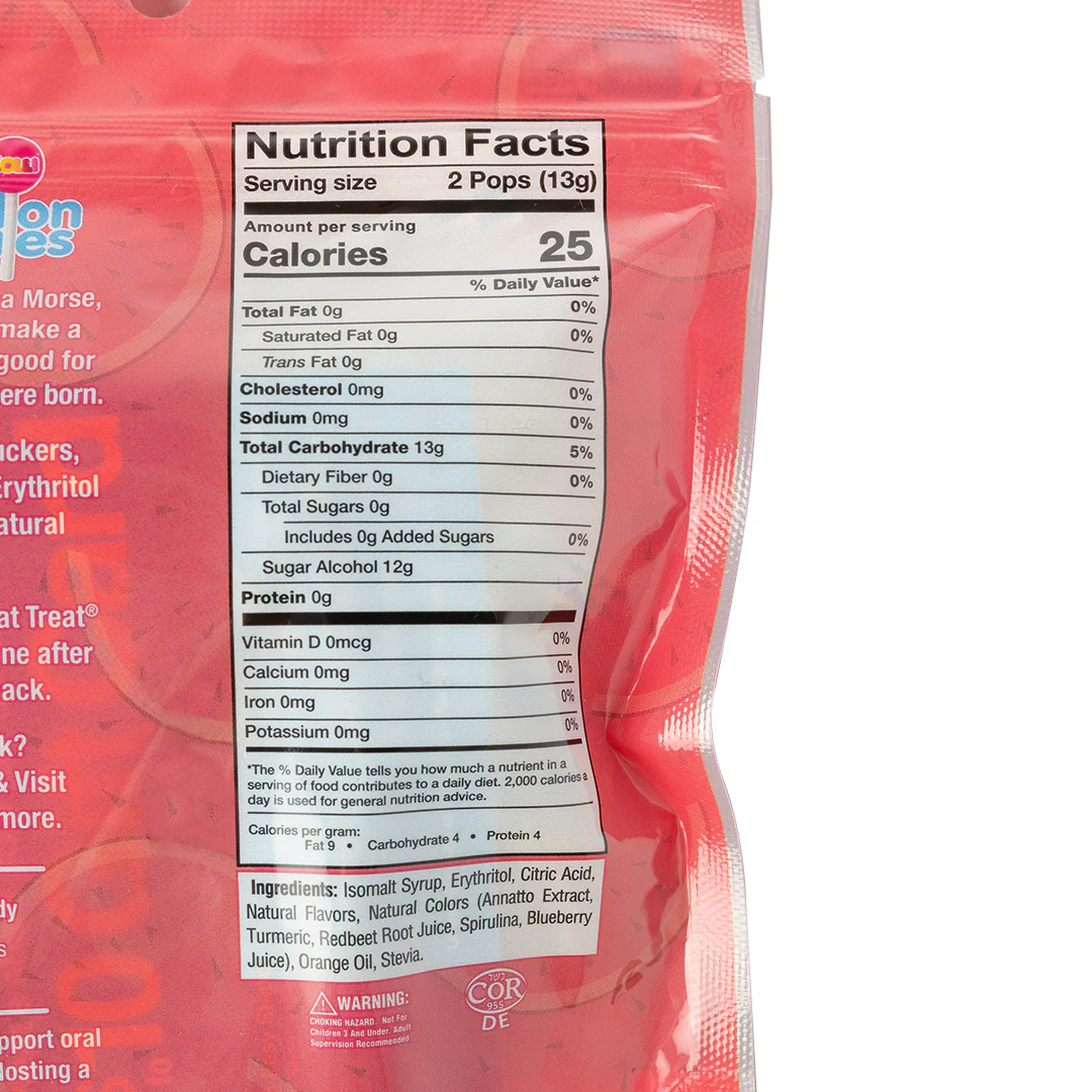 Zollipops Watermelon Clean Teeth Lollipops 3.1 oz - Image 2